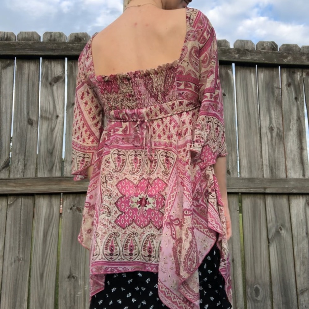 Vintage Y2K Bohemian Top - Picture 7 of 11